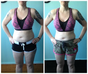 My before and after the 21 Day Fix